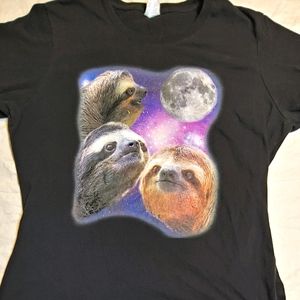 3 sloth moon shirt